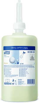 01.10.021 Tork Milde Vloeibare Zeep S1 Premium 6 x 1 ( 420501 ) Zeep voor mensen die vaak hun handen moeten wassen, zoals medisch personeel in ziekenhuizen, tandartsen, enz. Dit is een zeer milde, crèmeachtige zeep en dermatologisch getest. Tork Premium Soap Liquid Extra Mild Non Perfumed bevat geen kunstmatige kleur- en geurstoffen.
Perfect voor veelvuldig handen wassen
Zonder parfum en kleurloos, minimaliseert de kans op allergische reacties
Reinigt en verzorgt de huid actief
EU-Ecolabel milieukenmerk
Doos a 6 Stuks 01.10.021