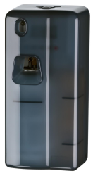 01.13.058 Dalia Luchtverfrisser systeem  black Een compacte automatisch werkende luchtverfrissser die de hoge standaard van netheid en hygiëne verhoogt. Op een constante en doorlopende wijze wordt gedurende 30/60 dagen een parfum vrijgelaten en neutraliseert onaangename geurtjes. Flexibel in te stellen in dagen en uren zodat deze op ieder gewenst moment optimaal kan functioneren.

Compact
Automatische geurbeleving
Langdurige werking
Verhoogt de standaard van netheid en hygiëne
Eenvoudig in te stellen
Semi transparant
Afmeting 170 x 80 x 60 mm
Kunststof zwart 01.13.058.jpg