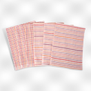 02.07.017 KEUKENHANDDOEKEN 6st   50 X 70cm rood/oranje  02.07.017