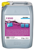 F8500 WINTERHALTER DETERGENT F8500 25K UN1719 Toepassingsmogelijkheden:
Geschikt voor professionele voorlader, doorschuif-, korven- en bandtransportvaatwasmachines in restaurants, hotels en keukens van zorginstellingen
Geschikt voor alle soorten servies van glas, porselein, kunststof, RVS alsmede bestek
Verwijdert actief alle soorten ingedroogde etensresten alsmede koffie- en theeresten en andere kleurstoffen
Zilver eerst testen
Niet geschikt voor aluminium, ook niet voor geëloxeerd materiaal en lichtmetaallegeringen.

Voor een perfect wasresultaat adviseren wij dit middel in Winterhalter vaatwasmachines te gebruiken samen met Winterhalter naglansmiddel B 100 N en Winterhalter waterbehandeling. Vanaf 10 °dGH garandeert geschikte waterbehandeling of het gebruik van Winterhalter reinigingsmiddel F 8700 en naglansmiddel B 200 S een optimaal wasresultaat. Door de juiste waterbehandeling kan het reinigingsmiddelverbruik met 50% gereduceerd worden.

  F8500