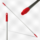 V29594 Aluminium steel 150cm geanodiseerd aluminium, polypropyleen 1460 x Ø 25 mm rood  V29594